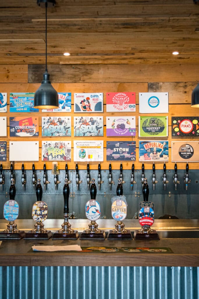 bar at windsor and eton brewery