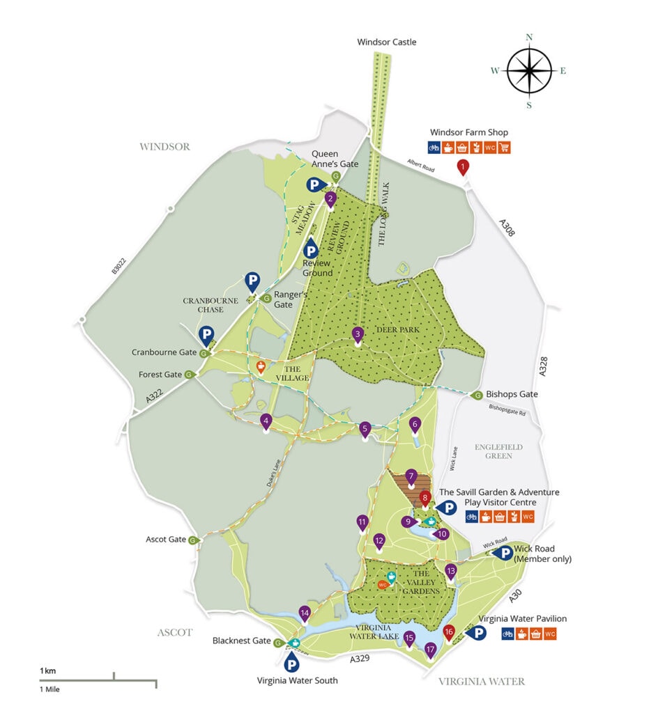 windsor great park map